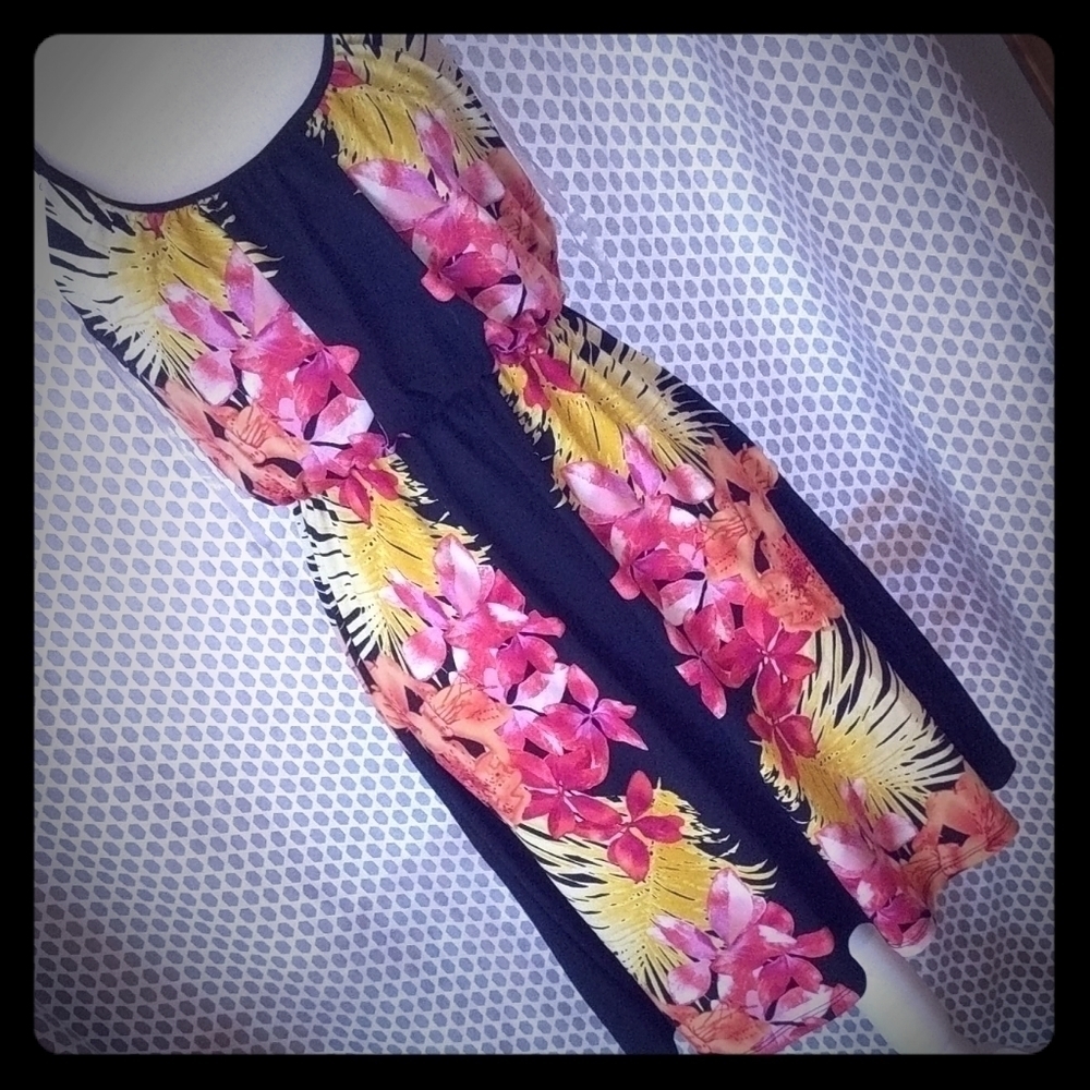 Bailey blue tropical dress